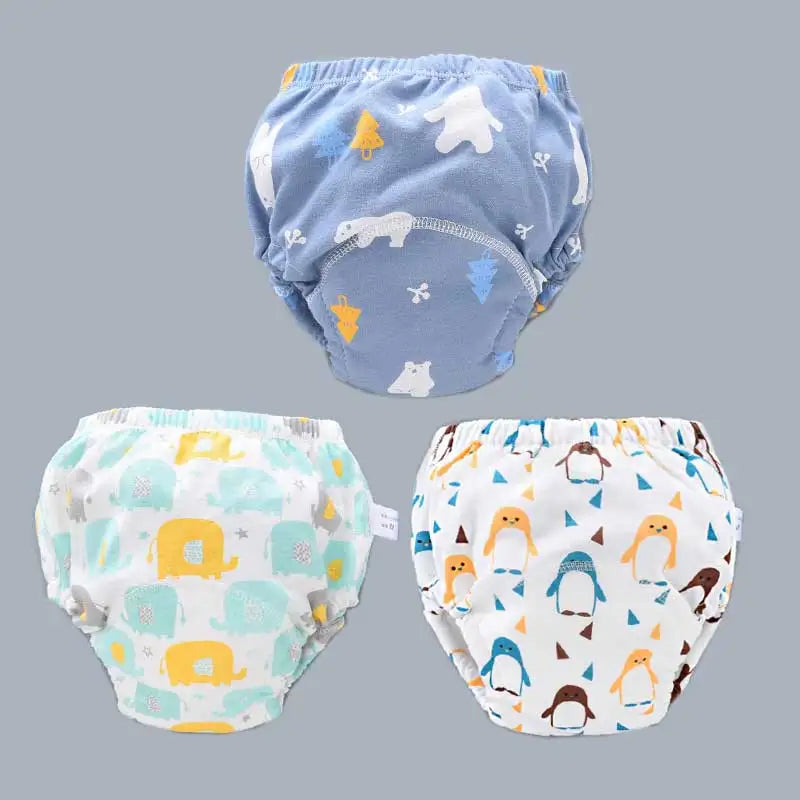 Baby Reusable Diapers Panties Potty Training Pants For Children Ecological Cloth Diaper Washable Toilet Toddler Kid Cotton Nappy