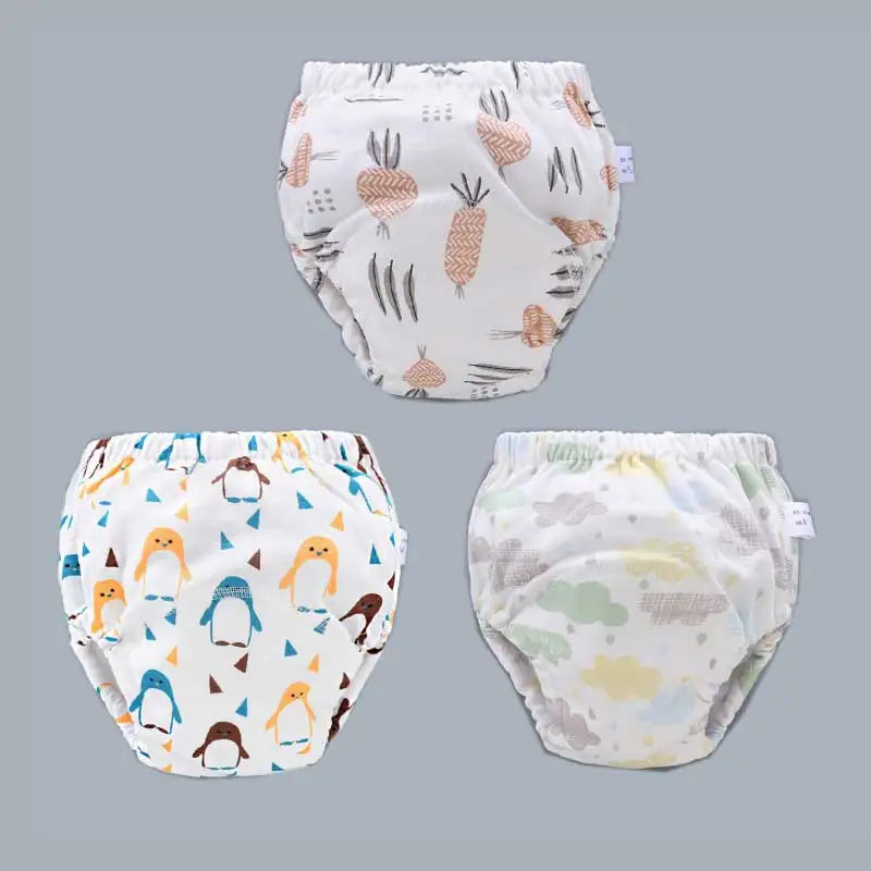 Baby Reusable Diapers Panties Potty Training Pants For Children Ecological Cloth Diaper Washable Toilet Toddler Kid Cotton Nappy