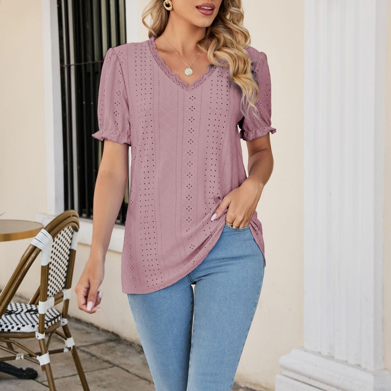 Loose Summer Nursing Blouse