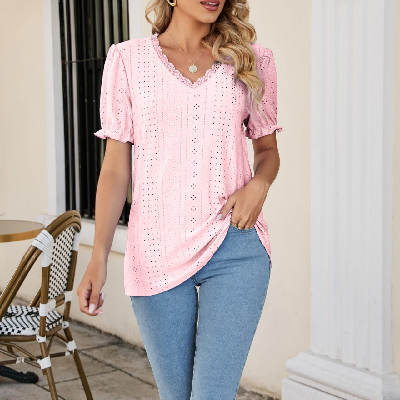 Loose Summer Nursing Blouse