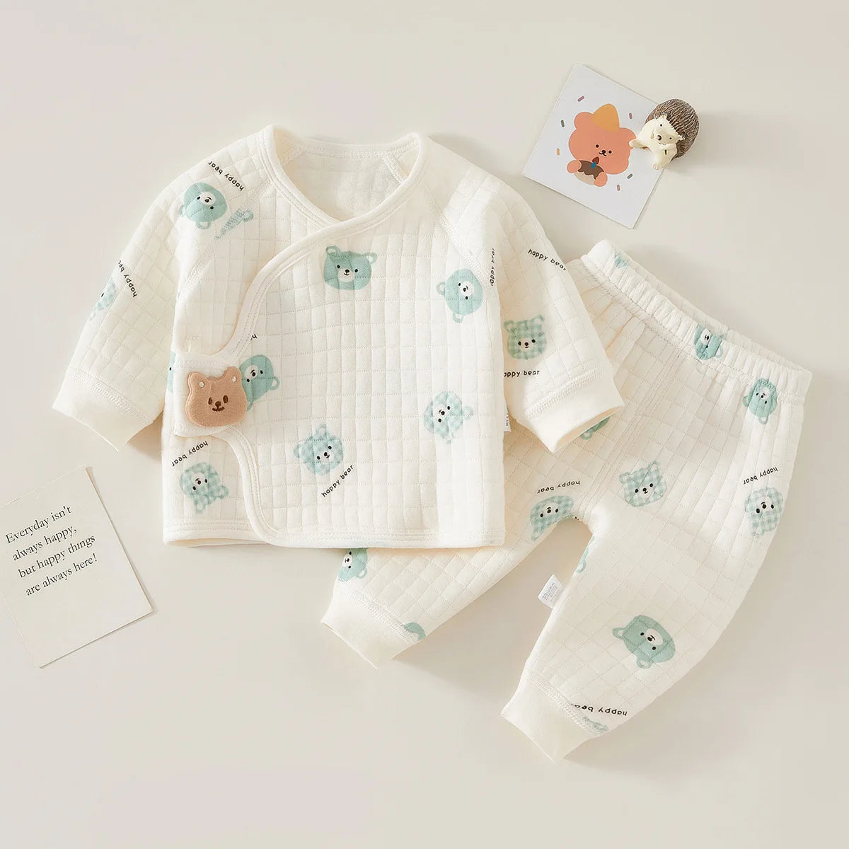 Winter Warm Baby Thermal Set – Cozy Cotton Outfit for Newborns