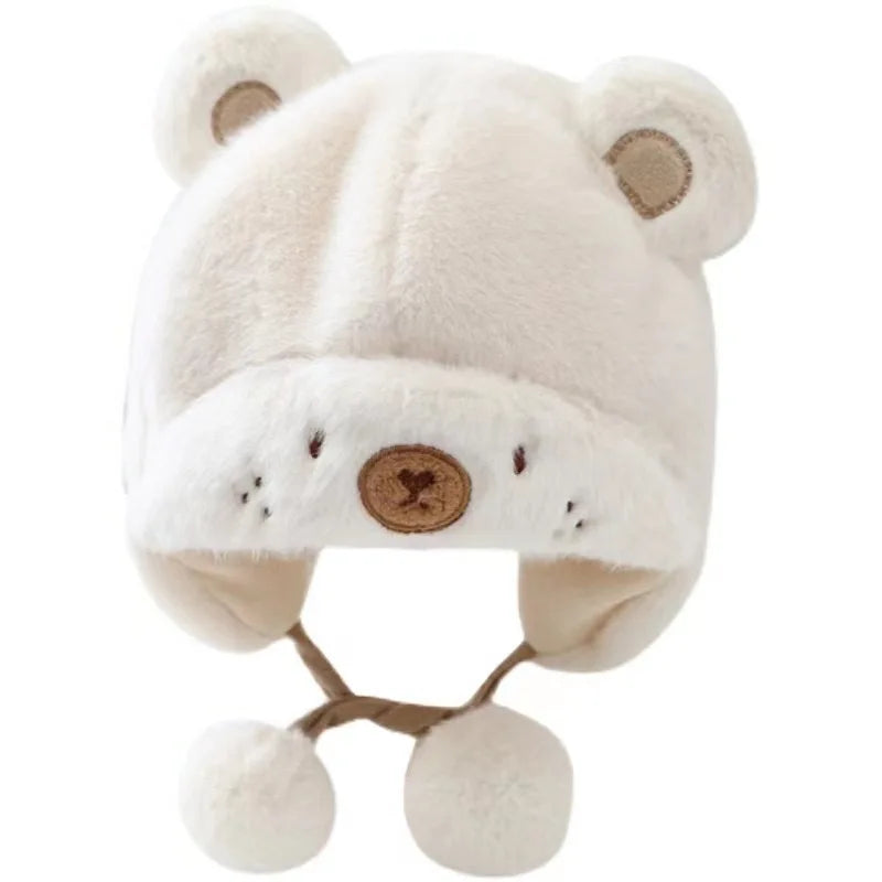 SnuggleBear™ Winter Baby Hat – Soft Fleece Bonnet with Ear Protection