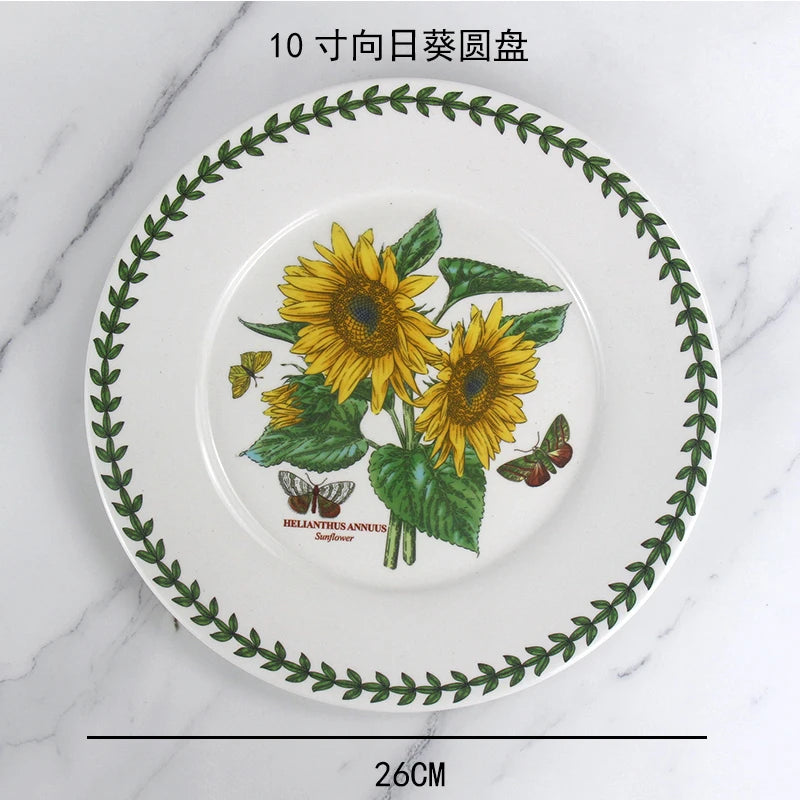 High-End Ceramic Plate – Elegant Breakfast & Vegetable Dish for Home or Hotel Use