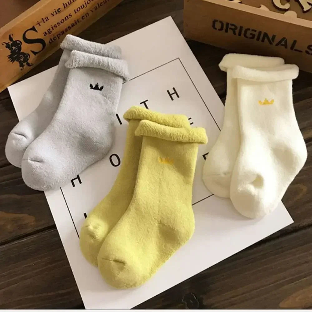 Baby Winter Warm Thick Cotton Socks – Cozy Newborn Essentials
