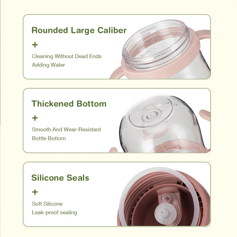 250ml Baby Feeding Cup with Straw – Leak-Proof Training Bottle for Toddlers | BPA-Free Animal Design