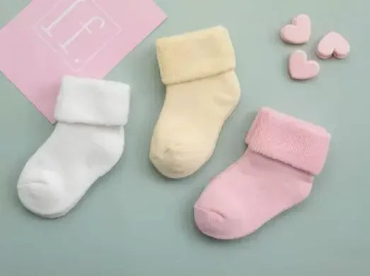 Baby Winter Warm Thick Cotton Socks – Cozy Newborn Essentials