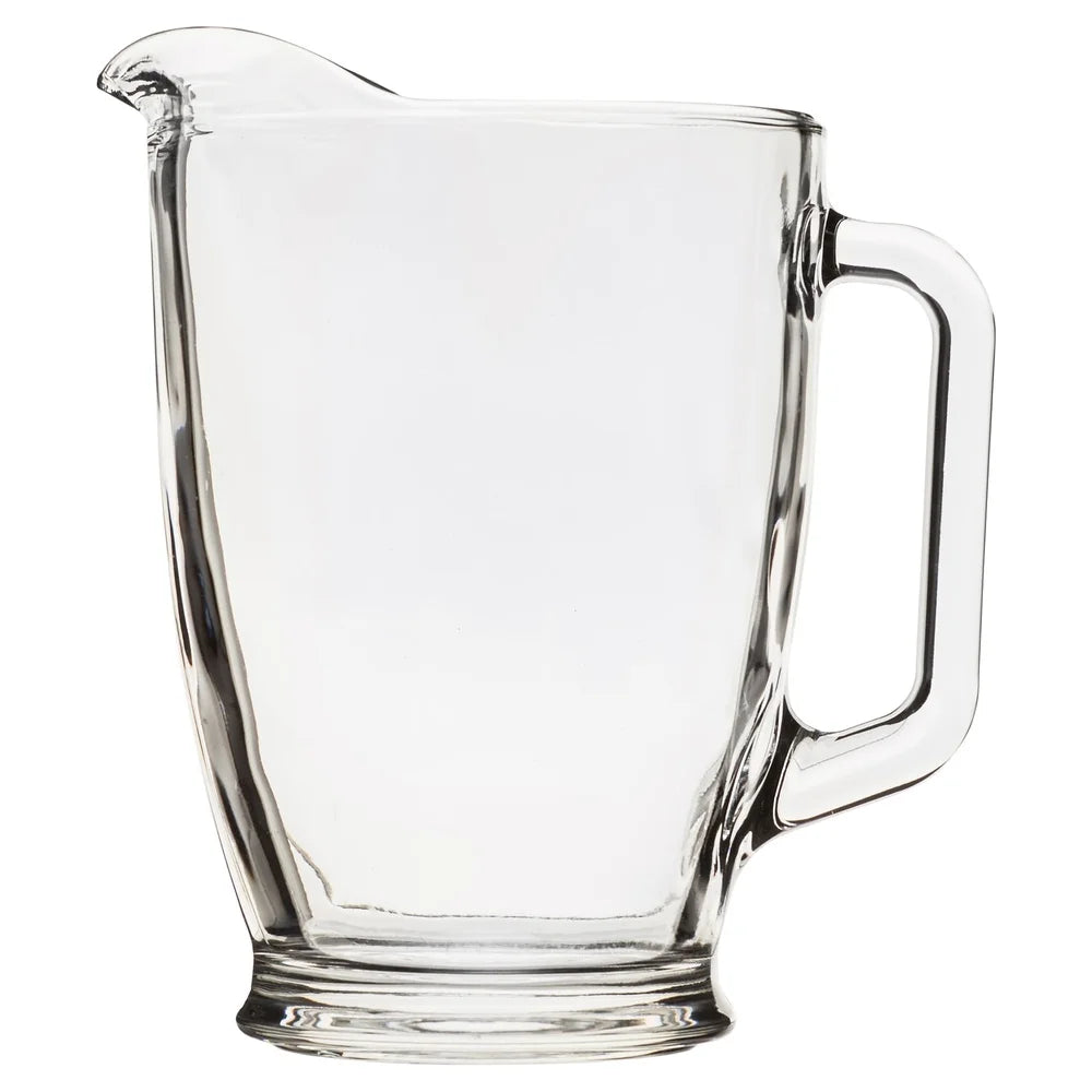7-Piece Clear Glass Pitcher Set with 6 Tall Cooler Glasses – Perfect for Iced Drinks, Entertaining & Summer Gatherings