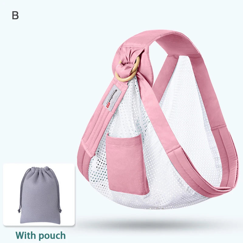 Multi-Position Cotton Baby Carrier – Soft, Supportive & Versatile for Moms and Babies