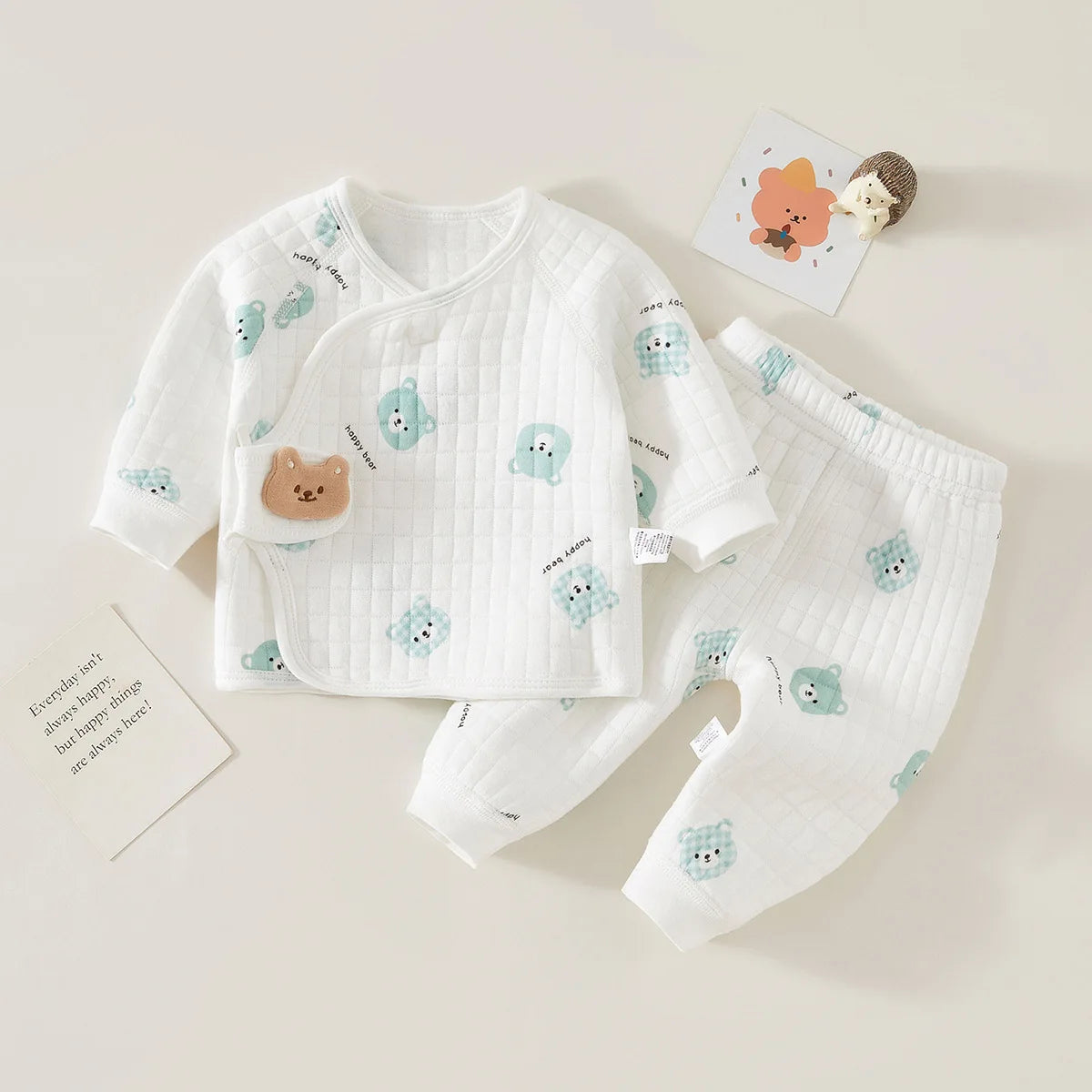 Winter Warm Baby Thermal Set – Cozy Cotton Outfit for Newborns