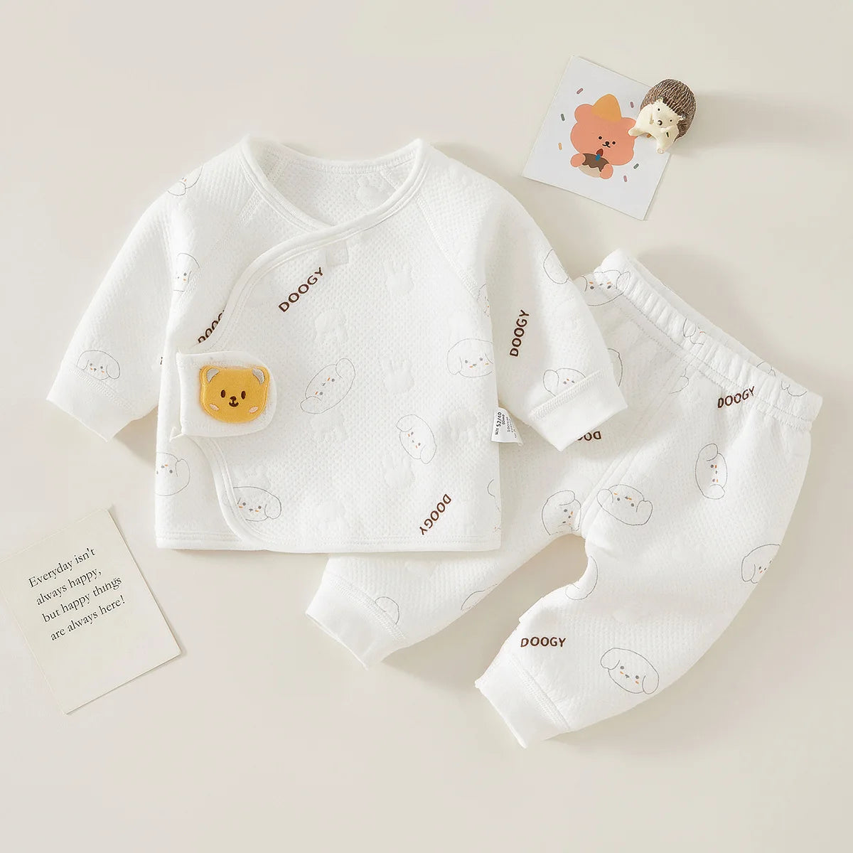 Winter Warm Baby Thermal Set – Cozy Cotton Outfit for Newborns
