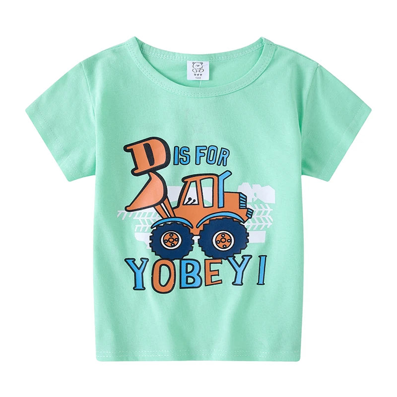 Kids Cartoon Cotton T-Shirt – Cute Summer Top for Boys & Girls (Ages 1.5–8 Years)