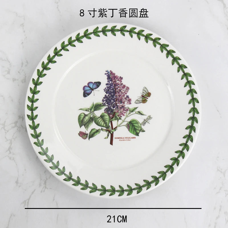 High-End Ceramic Plate – Elegant Breakfast & Vegetable Dish for Home or Hotel Use