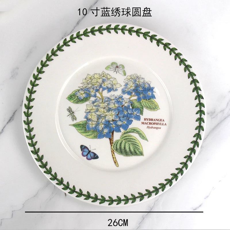 High-End Ceramic Plate – Elegant Breakfast & Vegetable Dish for Home or Hotel Use