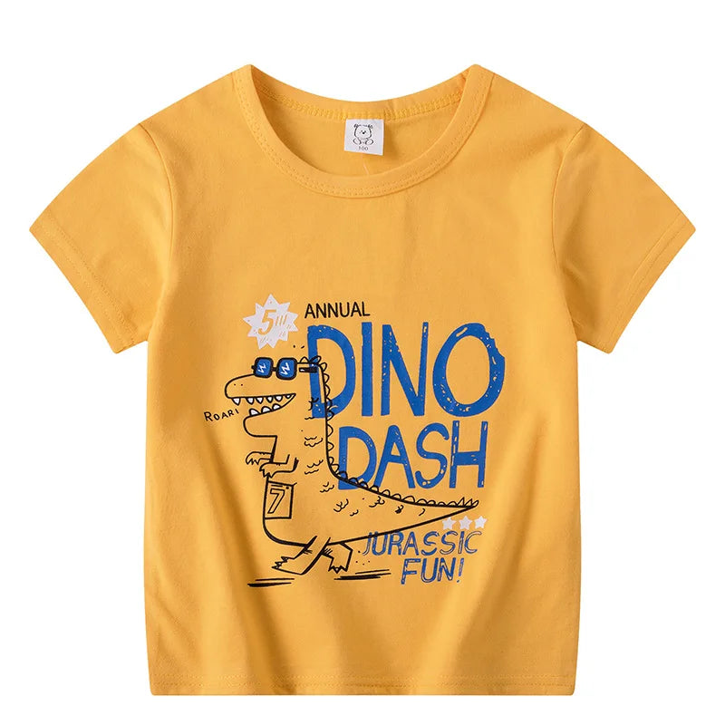 Kids Cartoon Cotton T-Shirt – Cute Summer Top for Boys & Girls (Ages 1.5–8 Years)