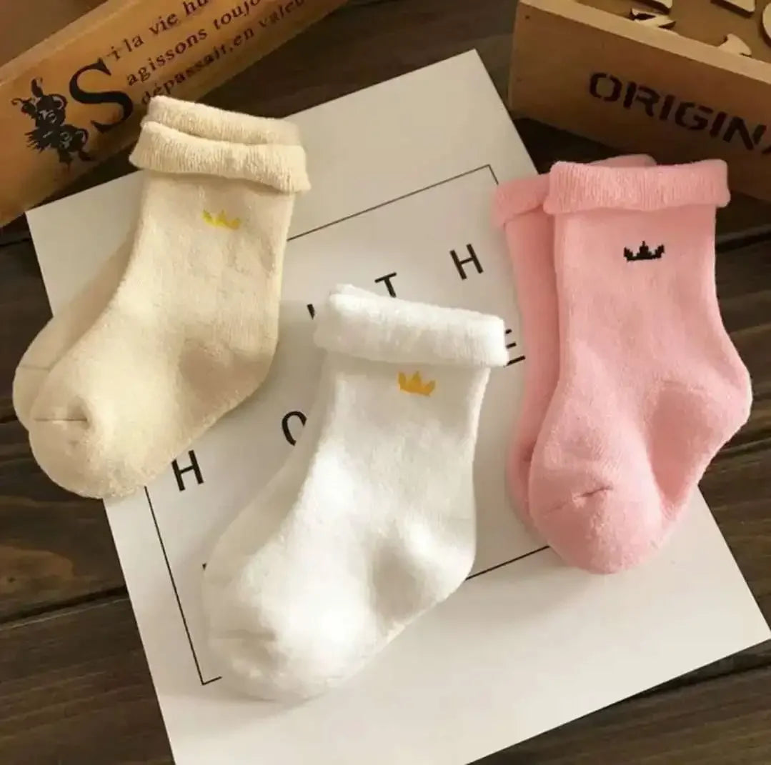 Baby Winter Warm Thick Cotton Socks – Cozy Newborn Essentials
