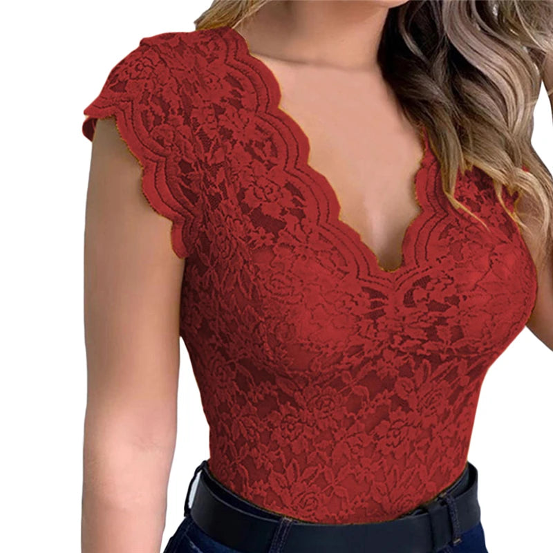 Women’s Summer Sexy Lace Crochet Cardigan – Casual Solid Color Hollow Out Top