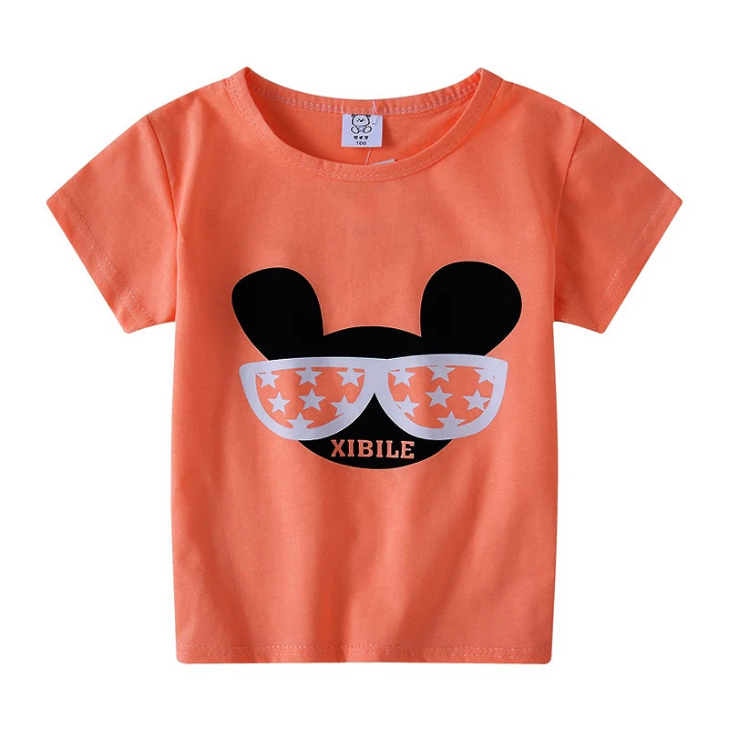 Kids Cartoon Cotton T-Shirt – Cute Summer Top for Boys & Girls (Ages 1.5–8 Years)