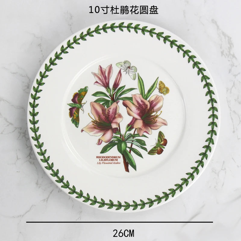 High-End Ceramic Plate – Elegant Breakfast & Vegetable Dish for Home or Hotel Use