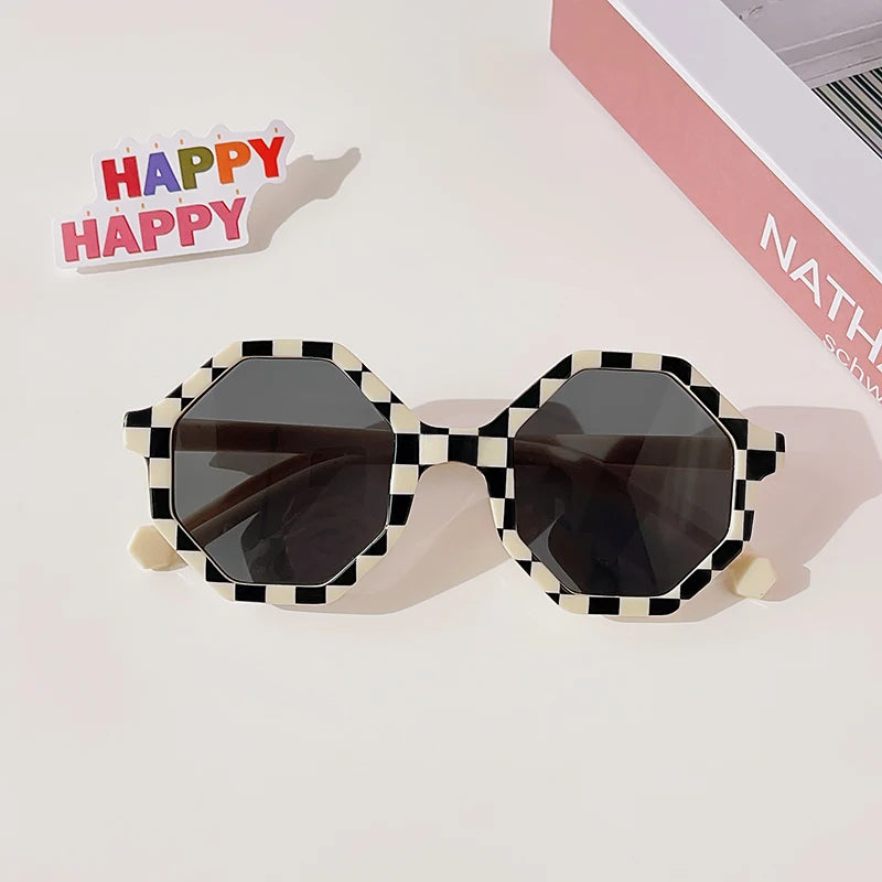 Children’s Vintage Frosted Round Sunglasses – UV400 Outdoor Protection for Toddlers (Unisex)