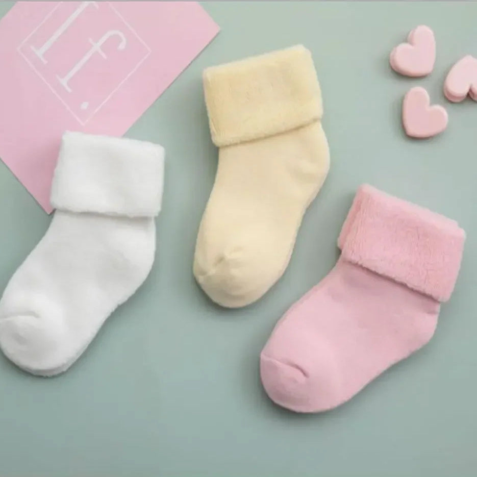 Baby Winter Warm Thick Cotton Socks – Cozy Newborn Essentials