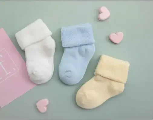 Baby Winter Warm Thick Cotton Socks – Cozy Newborn Essentials