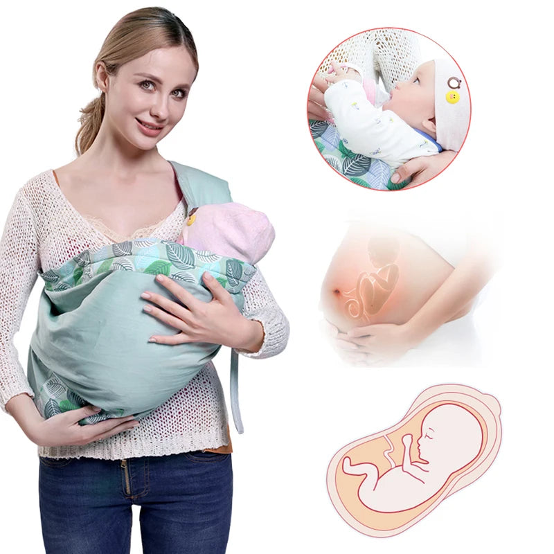 Multi-Position Cotton Baby Carrier – Soft, Supportive & Versatile for Moms and Babies