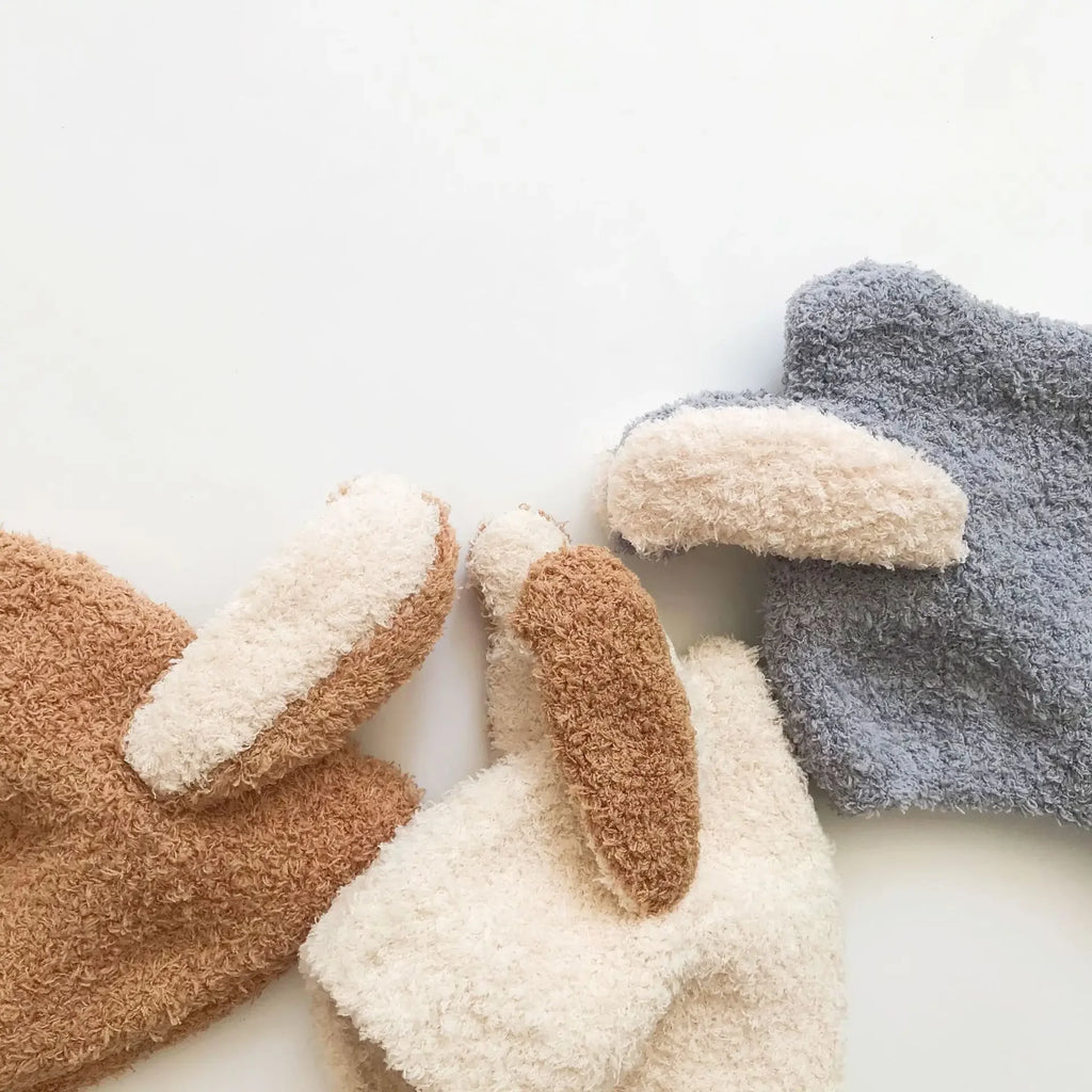 Cute Baby Winter Fleece Hat – Cozy Puppy Ears Bonnet for Kids