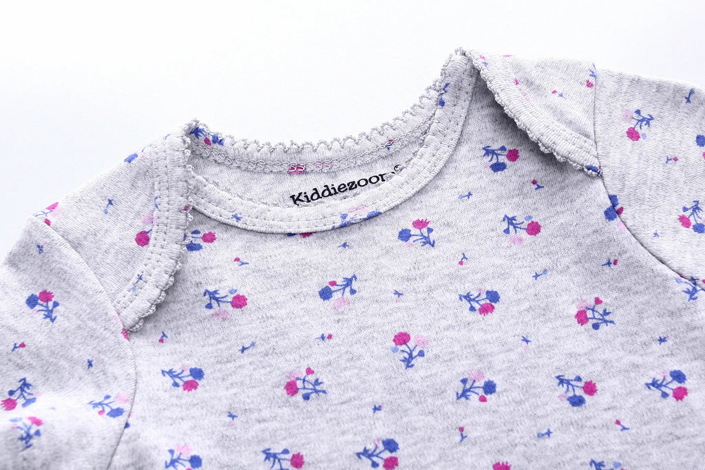 Baby Girl Summer Cotton Romper – Cute Cartoon Knit Outfit for 0–1 Year Old