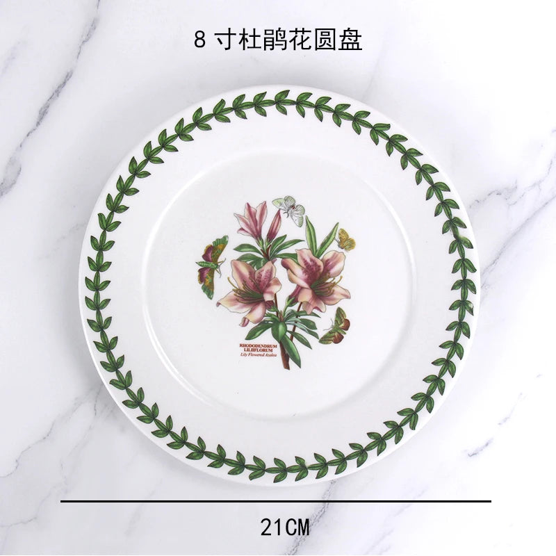 High-End Ceramic Plate – Elegant Breakfast & Vegetable Dish for Home or Hotel Use