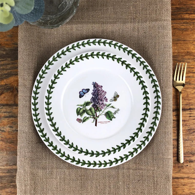 High-End Ceramic Plate – Elegant Breakfast & Vegetable Dish for Home or Hotel Use