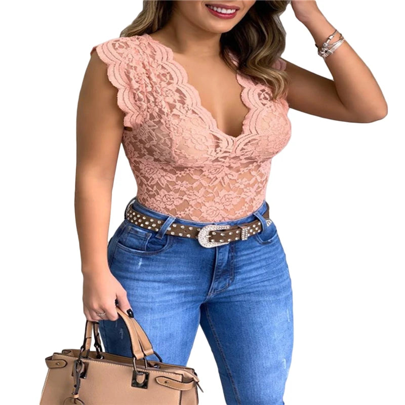 Women’s Summer Sexy Lace Crochet Cardigan – Casual Solid Color Hollow Out Top