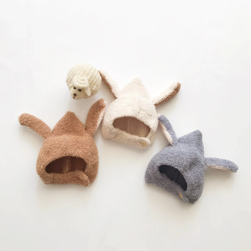 Cute Baby Winter Fleece Hat – Cozy Puppy Ears Bonnet for Kids