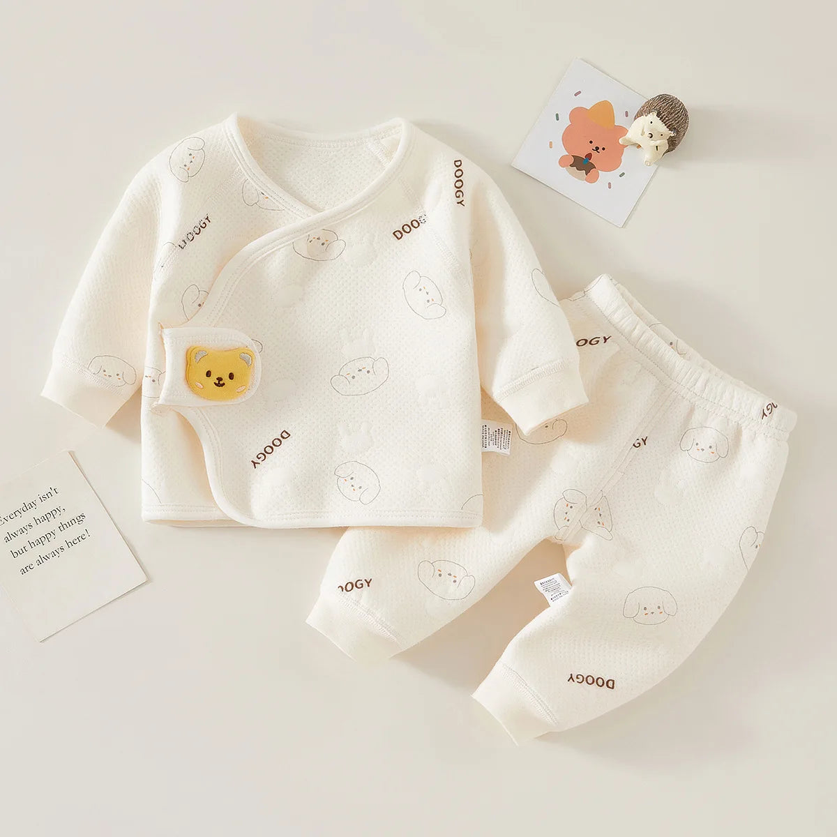 Winter Warm Baby Thermal Set – Cozy Cotton Outfit for Newborns