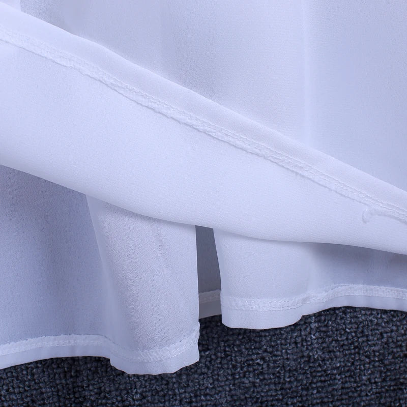 Summer Lace Chiffon V-Neck Blouse for Women – Casual Loose Fit Top