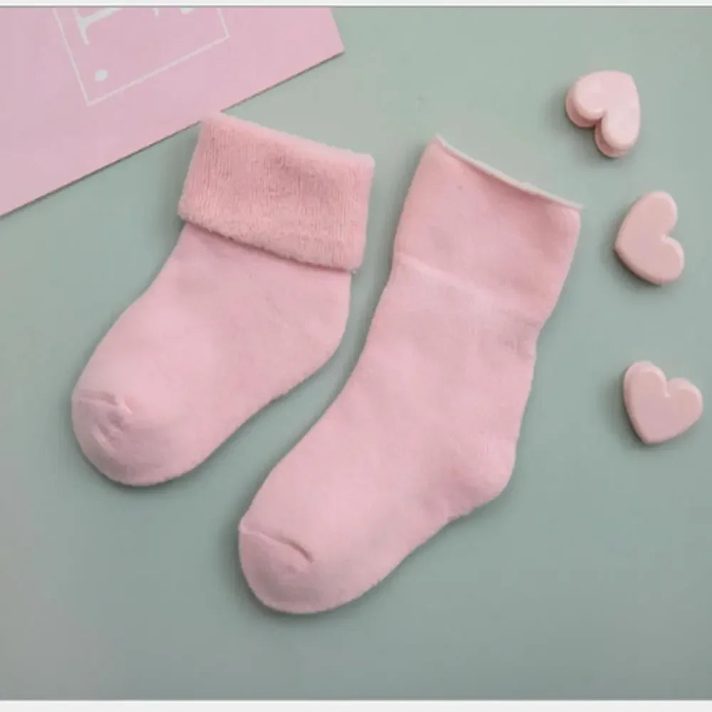 Baby Winter Warm Thick Cotton Socks – Cozy Newborn Essentials