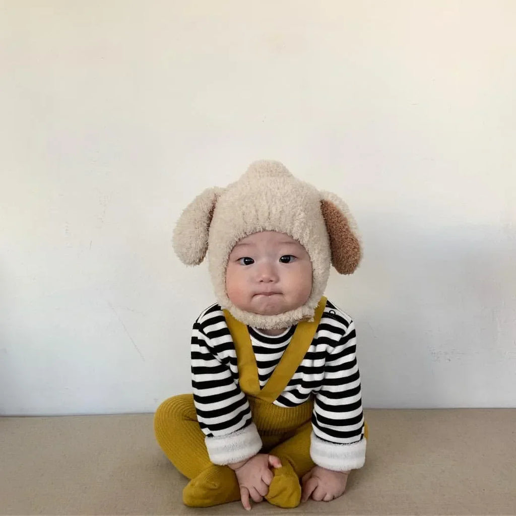 Cute Baby Winter Fleece Hat – Cozy Puppy Ears Bonnet for Kids