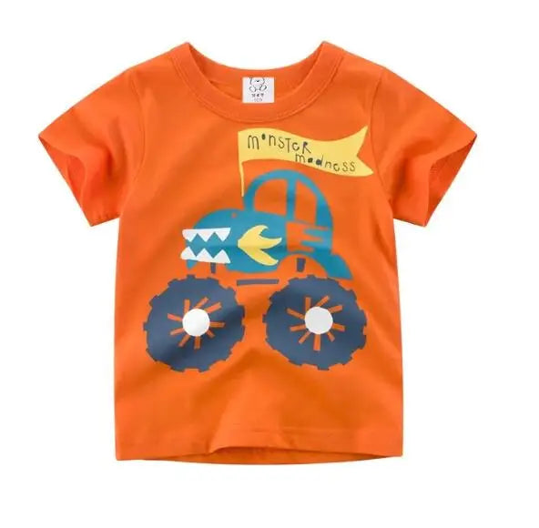 Kids Cartoon Cotton T-Shirt – Cute Summer Top for Boys & Girls (Ages 1.5–8 Years)