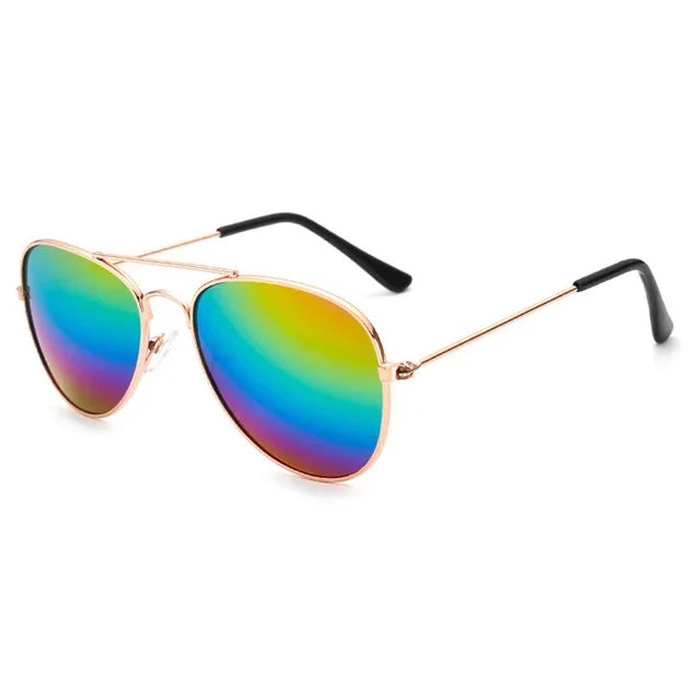 Kids Colorful Reflective Sunglasses – UV400 Outdoor Eyewear for Boys & Girls