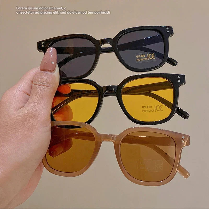 Children’s Vintage Square Sunglasses – UV400 Classic Outdoor Eyewear for Boys & Girls