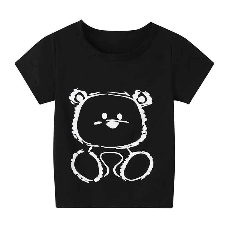 Kids Cartoon Cotton T-Shirt – Cute Summer Top for Boys & Girls (Ages 1.5–8 Years)