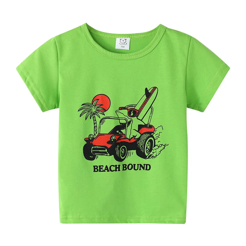 Kids Cartoon Cotton T-Shirt – Cute Summer Top for Boys & Girls (Ages 1.5–8 Years)