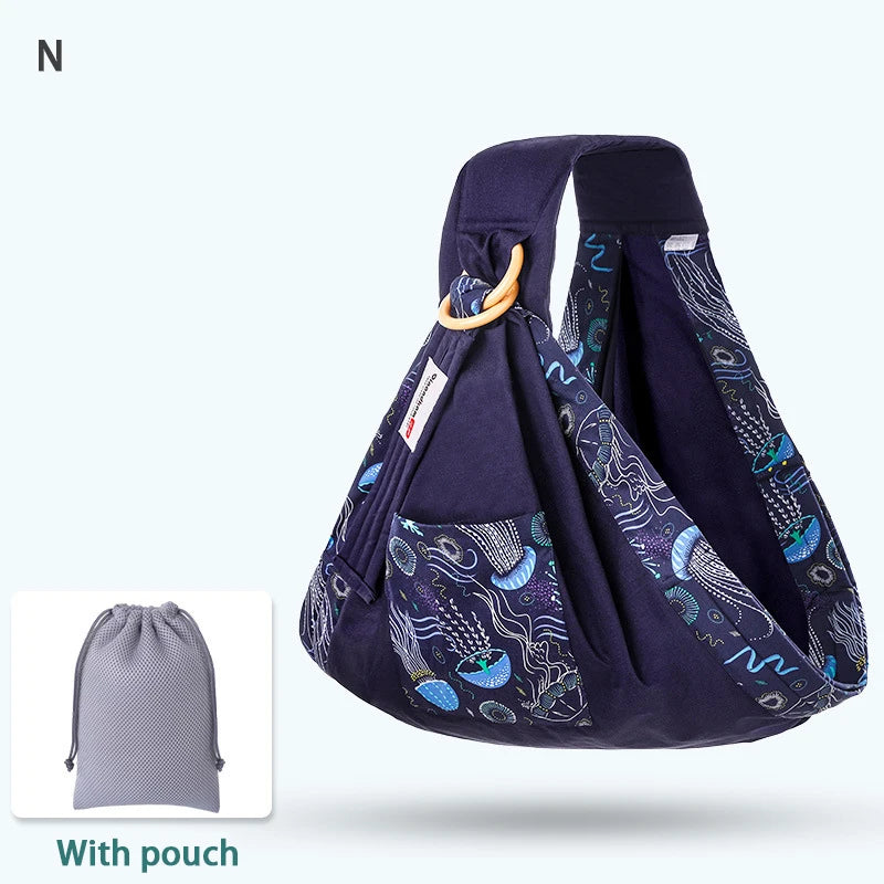 Multi-Position Cotton Baby Carrier – Soft, Supportive & Versatile for Moms and Babies