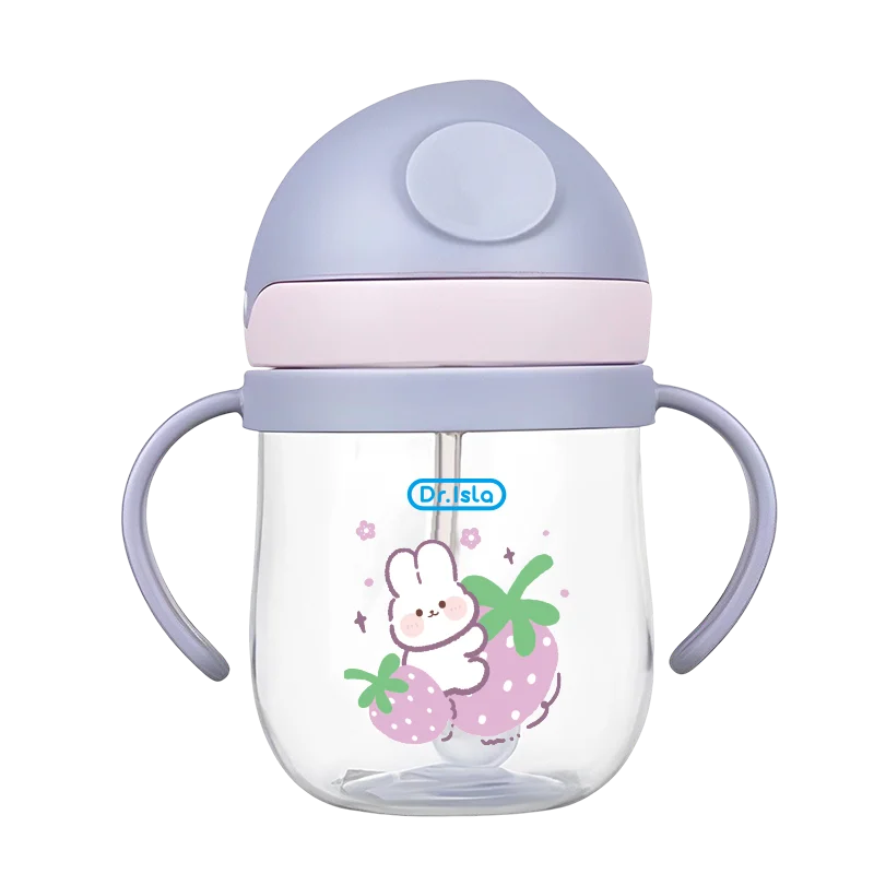250ml Baby Feeding Cup with Straw – Leak-Proof Training Bottle for Toddlers | BPA-Free Animal Design