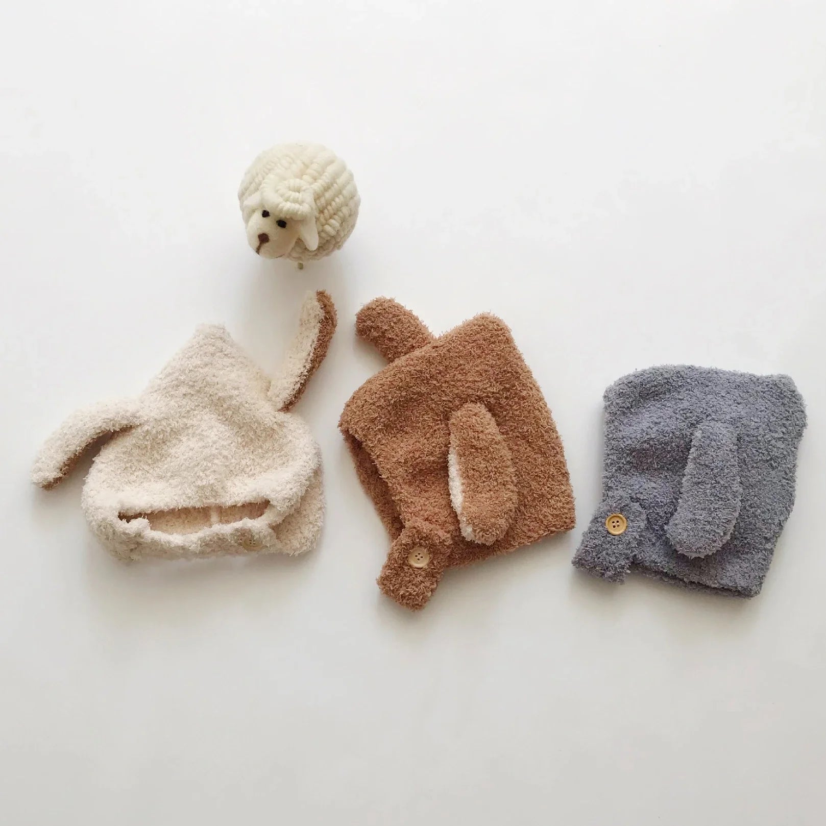 Cute Baby Winter Fleece Hat – Cozy Puppy Ears Bonnet for Kids