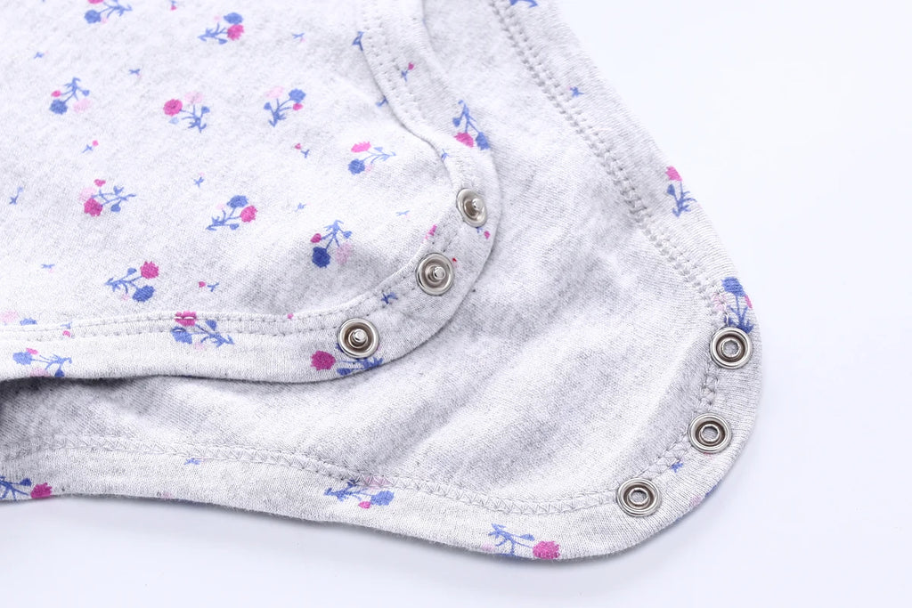 Baby Girl Summer Cotton Romper – Cute Cartoon Knit Outfit for 0–1 Year Old